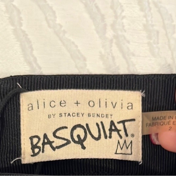 Alice + Olivia x Basquiat artist collaboration “Riley” skirt 2 - Picture 3 of 4